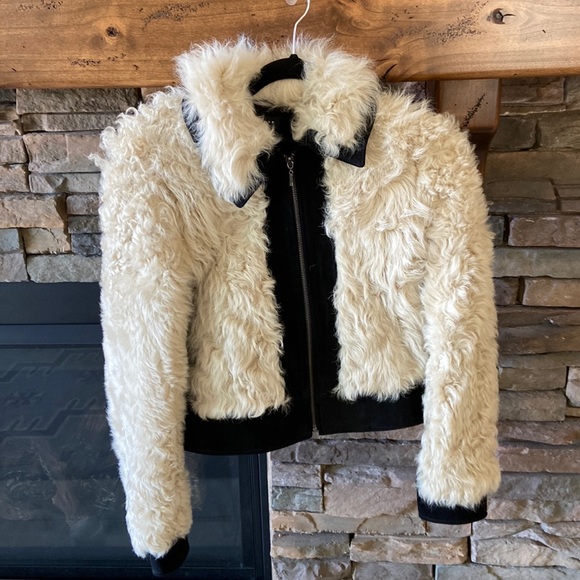 Jacket shearling and Suede leather